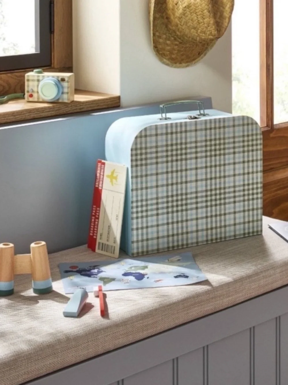 New! Kid's Toy Suitcase with Travel Accessories - Hearth & Hand™ with Magnolia